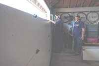 A helping hand: Vandalism victim given new garage door